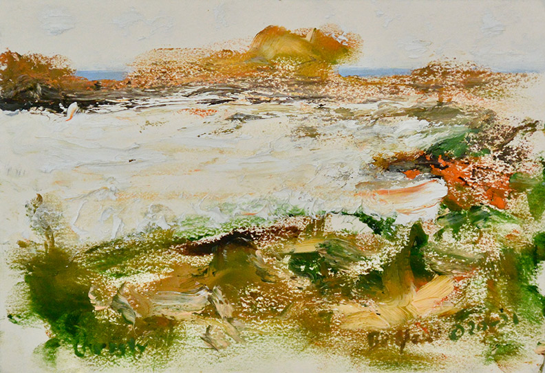 Christy Bergland, Autumn in Full Bloom at Great Pond
