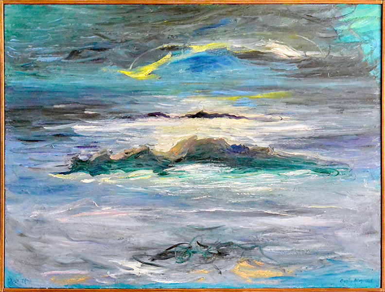 Christy Bergland, Maine Scape Series, Moonlight and the Ocean