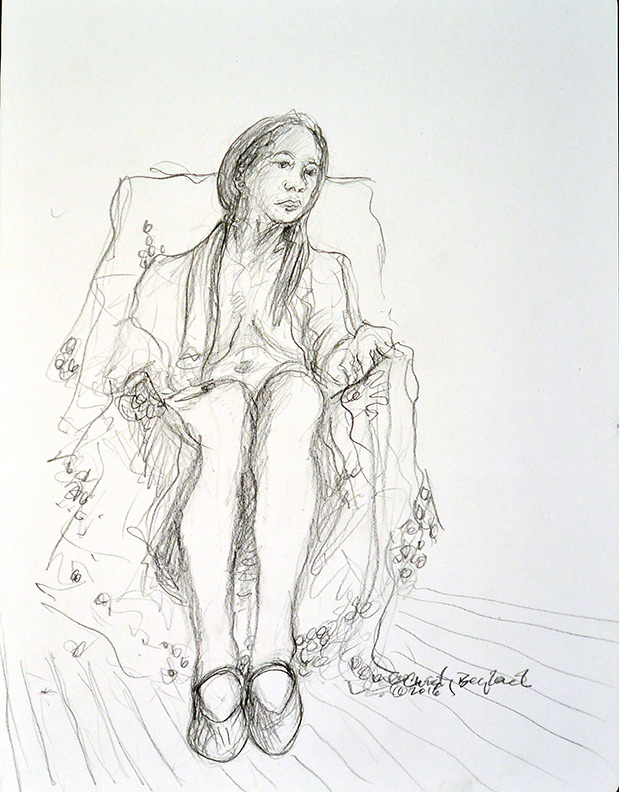 Christy Bergland figure drawings, Shoes