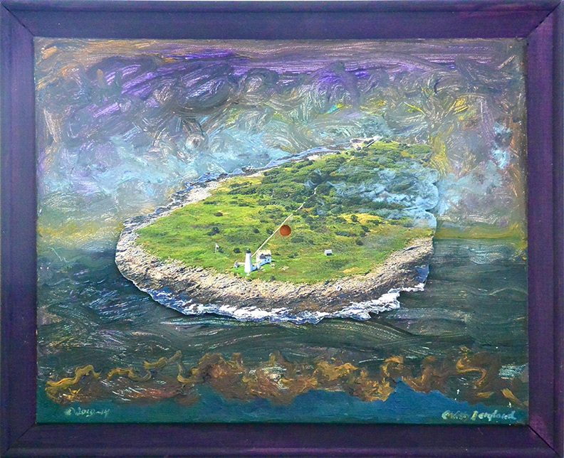 Christy Bergland Photo Collages Series, Floating Wood Island